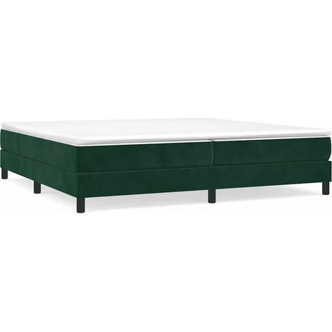 Bettgestell Dunkelgrün 200x200 cm Samt