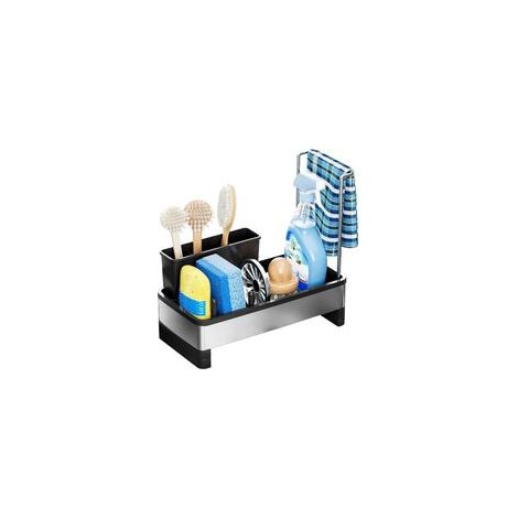 Organisateur de cuisine avec porte-torchons – Acier inoxydable – Placard et plan de travail – Étagère multifonctionnelle (1/5)