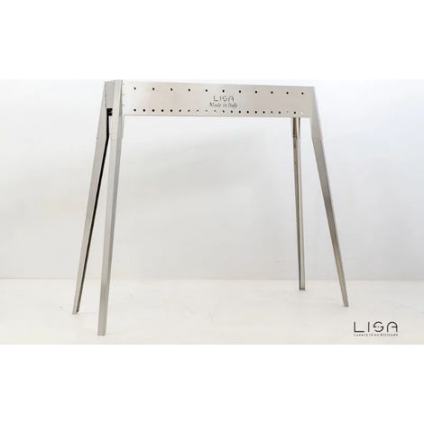 Barbecue a carbone per arrosticini Lisa Miami 800 in acciaio inox