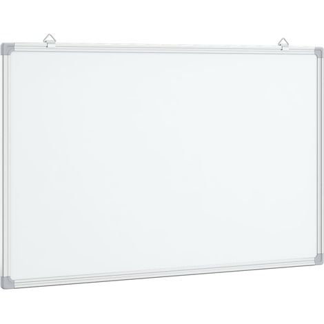 Tableau blanc magnétique 80x50x1,7 cm aluminium