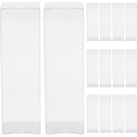 Boîte de Présentation Transparente pour Poupées et Figurines, Lot de 20 Pièces en Pet, Optimisée pour Rangement à Domicile ou Vente, Toucher pour Présents (1/5)