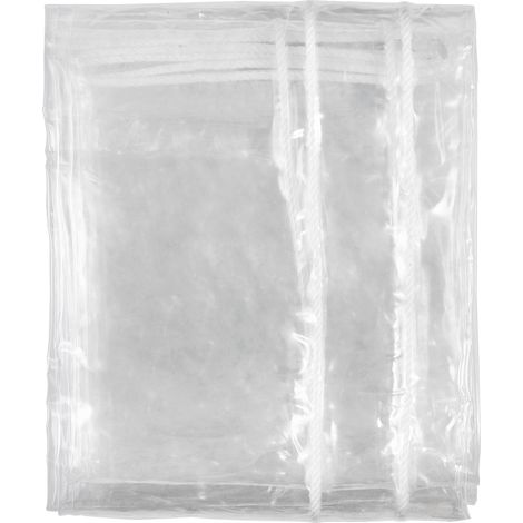 VEVOR Bache Transparente Impermeable avec Œillets 3x4 m Bache en PVC Etanche Rideau Exterieur de Protection en Vinyle pour Couvrir Serre Terrasse Pavillon Garage Jardin Voiture Bateaux Piles de Bois