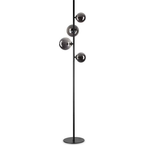 Ideal Lux PERLAGE 4-flammige mehrarmige Stehlampe schwarz, eingebauter Schalter, nicht dimmbar (1/2)