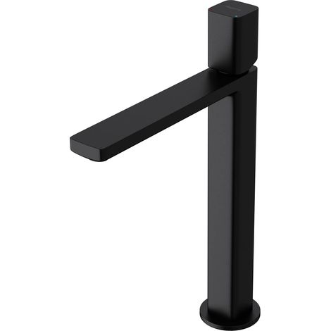 Mai & Mai Robinet de Salle de Bain Mitigeur Noir Mat en Laiton Robinet pour Lavabo Vasque Hauteur de 30,9cm (1/5)