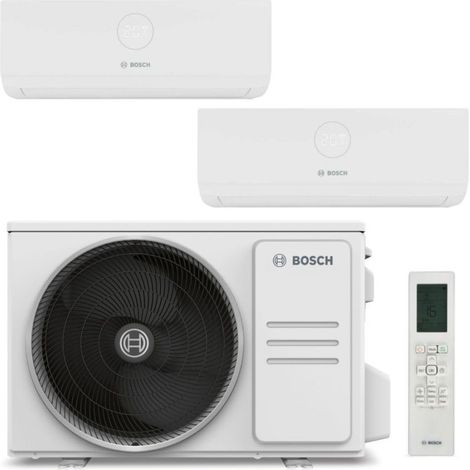 Bosch – Climatiseur gainable bi-split 5,3 kW – Puissance frigorifique 5,3 kW – Classe énergétique A++ – Faible niveau sonore 21 dB