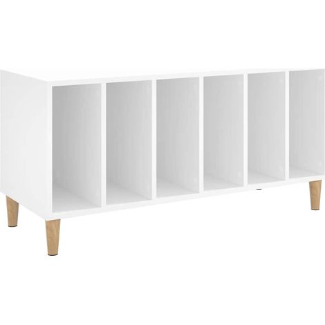 Maison Exclusive - Mobile Porta DiscBianco 100x38x48 cm in Legno Multistrato (1/5)