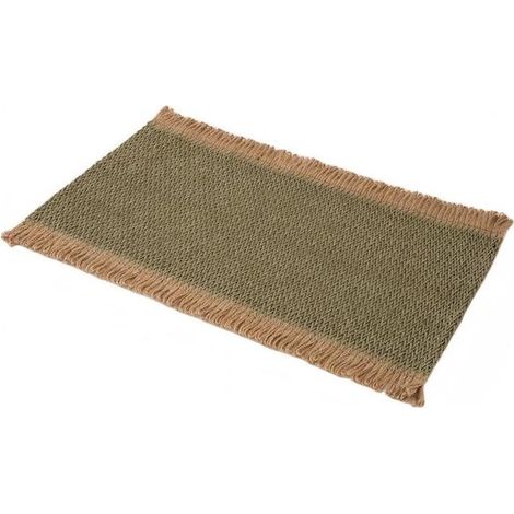 Mantel resistente al calor, Mantel individual de papel con borlas, Cubre mesas, Salvamanteles, Aislante térmico / Resistente al calor, 45 x 30 cm (1/5)