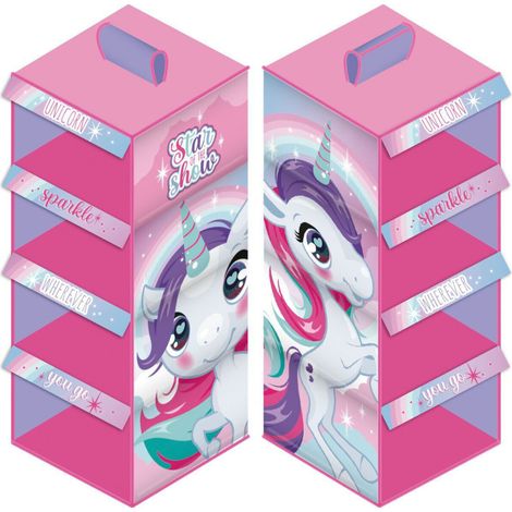 Cintre Organisateur De Placard - 4 niveaux - Licorne - 29x28x65 cm (1/2)