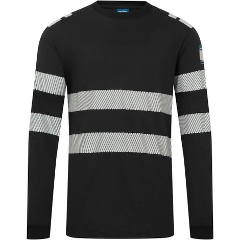Camiseta de manga larga de punto FR Modaflame PW3 FR732 S Negro (1/2)