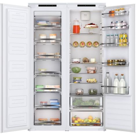 Congelador Vertical 177x54 No Frost Haier HAUN518EW Integrable Clase E (1/5)