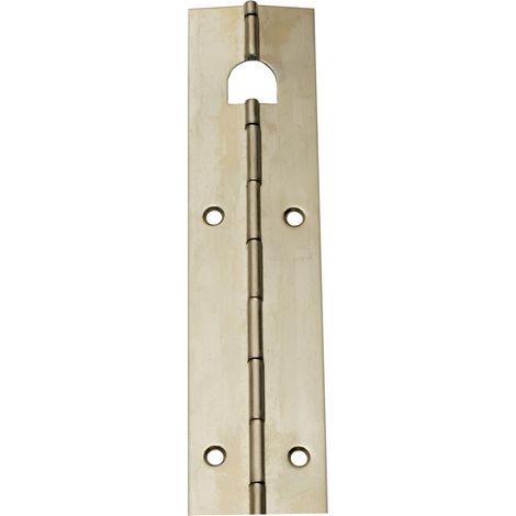 FPLUS bisagra piano ltda.tira 72 cm. , BISAGRA TIPO "PIANO" HIERRO LATONADA 720X32MM.