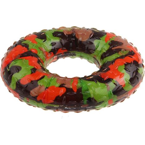 Gioco anello Fuxtreme in plastica TPR con squeaker per cani