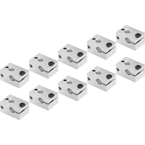 Lot de 10 blocs chauffants en aluminium avec sonde PT100 pour accessoires de buse chauffante d'imprimante 3D V6 (1/5)