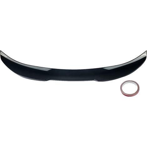 Alerón trasero, aerodinámica mejorada, construcción de ABS duradera, negro brillante. (1/2)