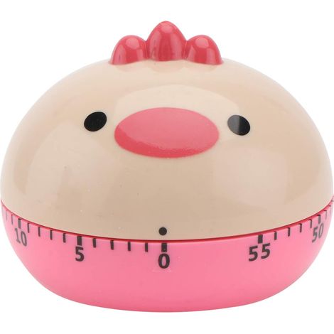 Minuteur mécanique 1 pièce, forme poulet cartoon, rappel pratique pour cuisine, maison et restaurant. (1/5)