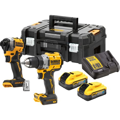 Dewalt zestaw combo 18v dck2051h2t (dcd800+dcf850) 2x5,0ah powerstack tstak (1/5)