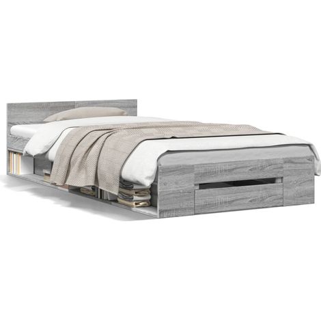 Maison Exclusive - Giroletto Cassetto Grigio Sonoma 75x190 cm Legno Multistrato