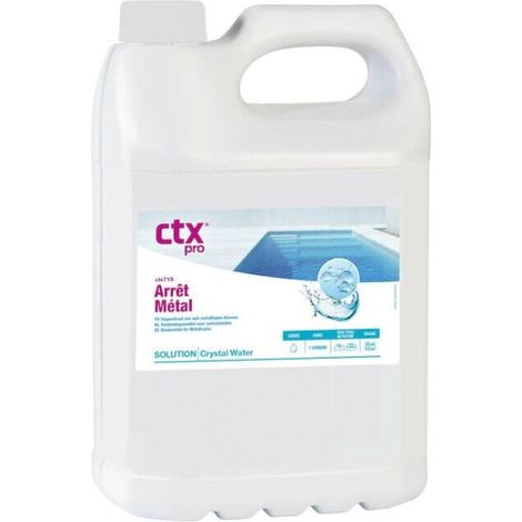 Anti-métaux CTX 715 – 5L – Séquestrant professionnel pour piscine – Neutralise fer et cuivre – Prévention taches et corrosion