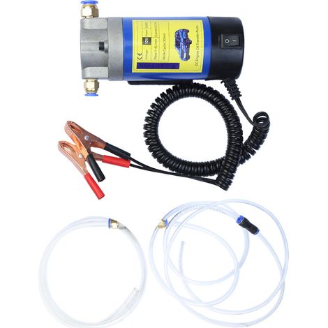 Pompe extractrice huile portable 12V 100W moteur cuivre 1-4L/min transfert électrique vidange auto câble alim 5.9ft extensible pour voitures motos camping-cars bateaux matériel tonte (1/3)