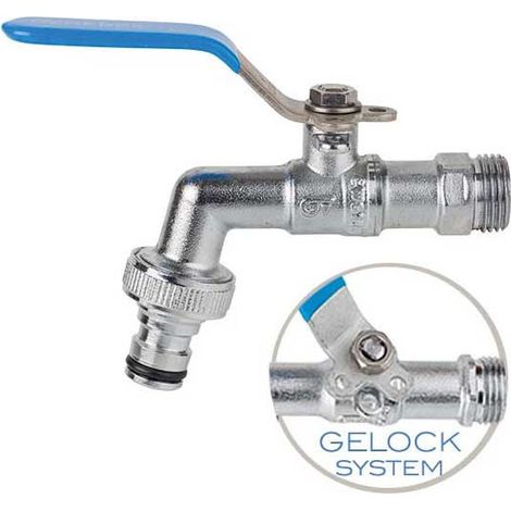 ROBINET DE JARDIN 1/2-3/4 LEVIER EN ACIER INOXYDABLE - GENEBRE