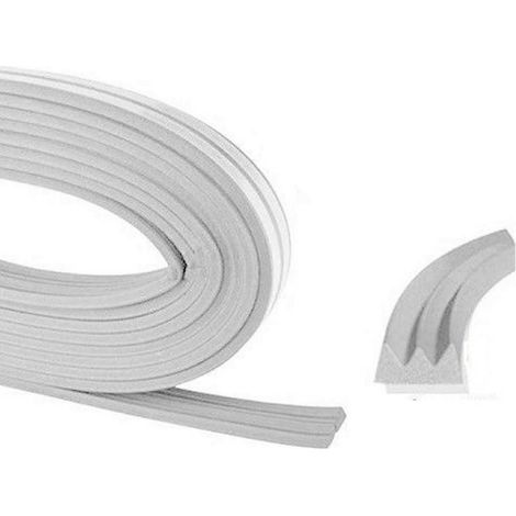 TrAdE Shop Traesio - Parafreddo Para Spifferi Porte Finestre Adesivo Gommato Bianco 0,9 Cm X 6 Mt -