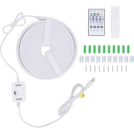 Bande LED Néon RGB 3m WiFi USB Étanche IP65 Sync Musique Télécommande Application Silicone Flexible Intérieur Extérieur (1/5)