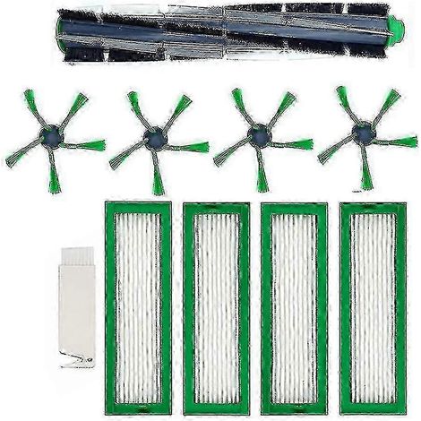 Ersatz-Walzenbürsten-Seitenbürsten mit HEPA-Filter für Vorwerk Kobold VR200 VR300 Saugroboter F54 Edition 0619