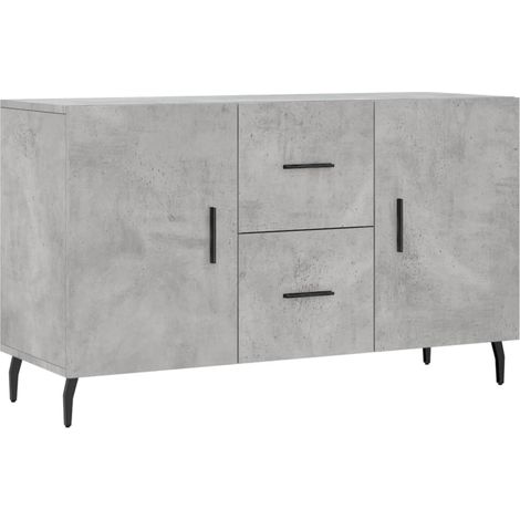 Credenza buffet cassettiera mobile contenitore organizer cucina soggiorno soggiorno 100 x 36 x 60 cm derivati del legno grigio 020031832