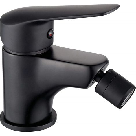 Einhebel-Bidetarmatur mattschwarz modernes und funktionales Design Deante BORO BMON30M  matt-schwarz