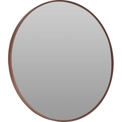 Miroir rond STORM Ø 60 cm, marron