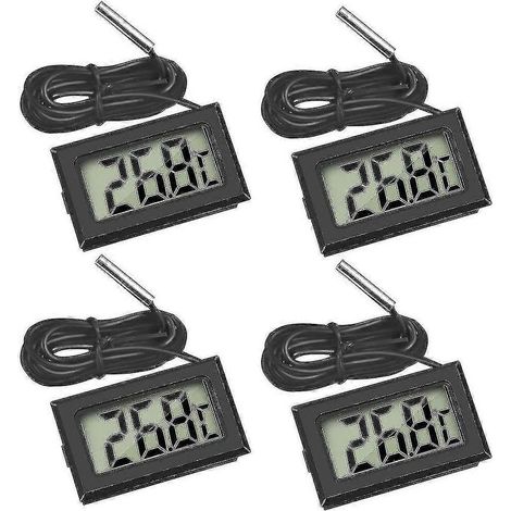 thermomètres numériques LCD avec sonde externe pour réfrigérateur, congélateur et aquarium QUS -Yx (1/5)