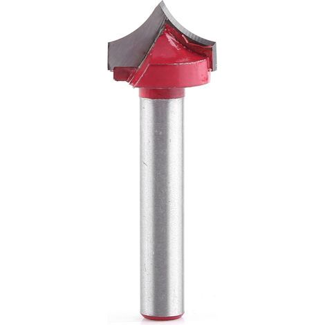 Tige de 6 mm gravure CNC 3D rainure en V pointe d'aiguille mèches de routeur outil de sculpture sur bois(12mm) (1/2)