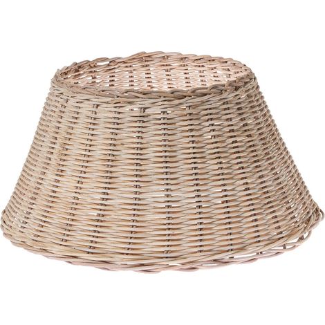 Beliani Christmas Tree Collar Light Brown Rattan Round Handmade Accessories Does Not Require Assembly, 47 x 47 x 24 cm FLOCON (1/5)