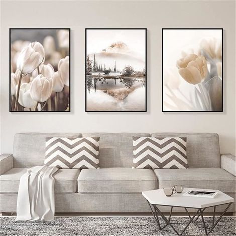 Affiche Lot de 3 photos Beige vintage Sans cadre photo , 40 x 50 cm (1/4)