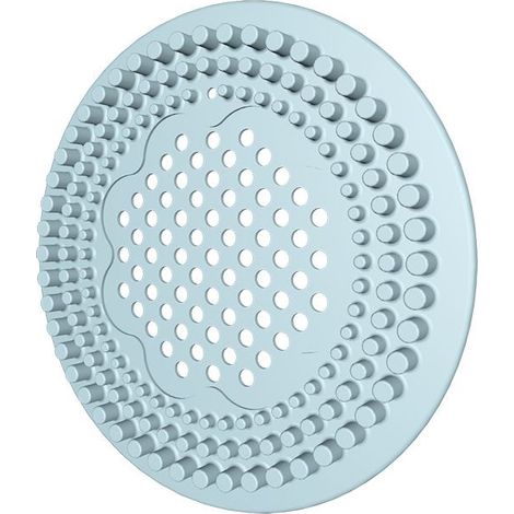 1 filtre d'évier, filtre à cheveux pour drain de salle de bain, couvercle de vidange anti-blocage et résistant aux odeurs, silicone souple (1/5)