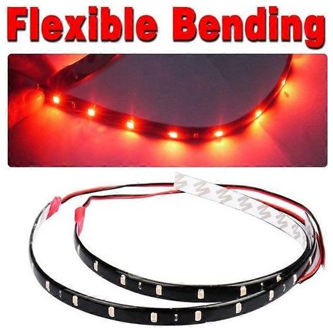 Wasserdichter 12V SMD-LED-Streifen für Motorraumbeleuchtung, dekorative Unterbodenbeleuchtung für Autos oder Motorräder. Sanftes und dekoratives Licht. (1/5)