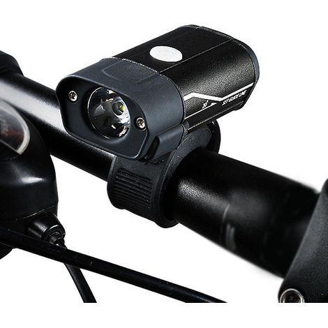 USB-wiederaufladbarer Fahrradscheinwerfer, Frontleuchte aus Aluminiumlegierung, wasserdicht, Fahrradwarnleuchte