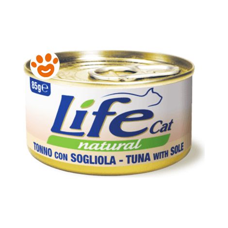 Life Cat Natural Tonno con Sogliola - Lattina 85 Gr -