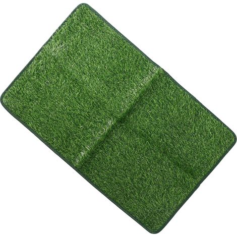 Tapis d'apprentissage de la propreté pour chien en gazon artificiel, grande taille, antidérapant, doux et réutilisable, pour l'intérieur et l'extérieur. (1/5)