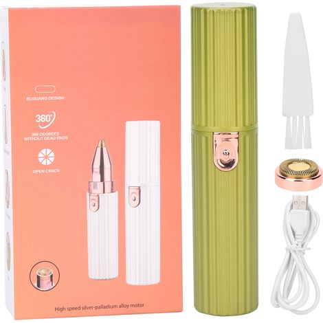 Épilateur Visage Portable Électrique - Sourcils, Lèvres, Bras - Outil Épilatoire Sans Fil - Rasoir Précision Féminin (1/5)