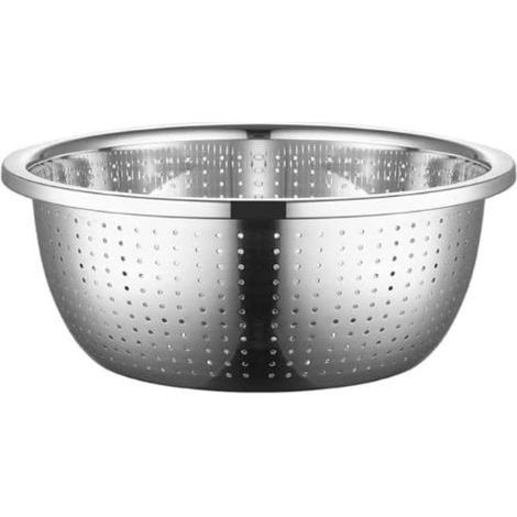 Passoire à riz ronde en acier inoxydable, panier robuste – (1/5)