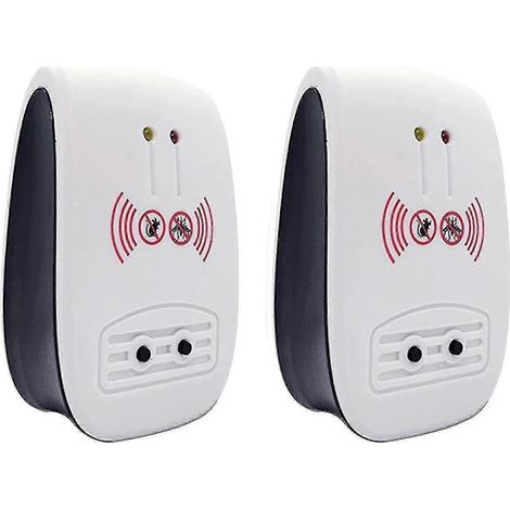 Lot de 2 répulsifs électroniques anti-insectes (souris, moustiques), prise européenne. (1/5)