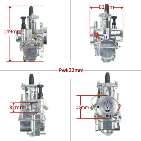Zhenguang PKW24M Vergaser, galvanisierte Ausführung, Modell PWK26-34 mm für All-Terrain-Quads, sehr gefragt. (1/4)