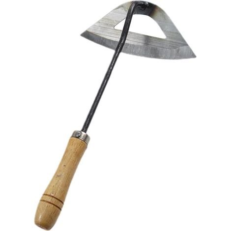 Houe creuse pour désherber, outil de jardinage pour planter, légère, monobloc (1/4)