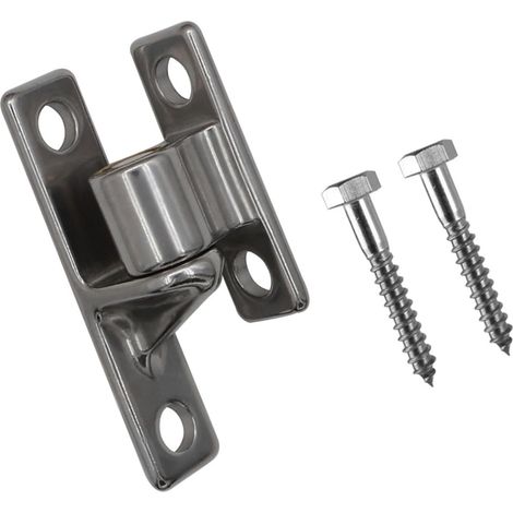 Charnières de portail de ferme en acier 304 avec bruit facile à fixer rapidement 1/2 pièces pour portes lourdes en bois ou en métal charnières de porte de grange solides (1/5)