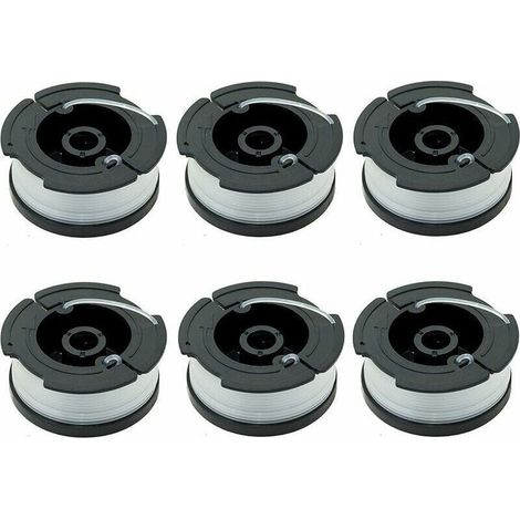 Paquet de 6 Bobines A6481 A6485 pour Black Decker Coupe Bordures (1/5)