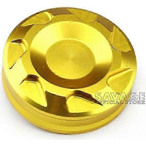 Bouchon de réservoir de cylindre de frein avant pour Kawasaki ZX6R ZX10R ZX14R 1000 Z1000SX, accessoires moto, couvercle de liquide d'huile CNC, protège-tibias de moto (or) (1/5)
