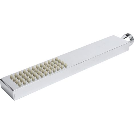 G1/2 Flat Square Hand-Held Copper Bathroom Shower Head Sprayer for Home and Hotel (1/5)