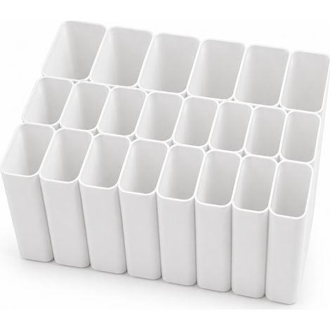 Organizador de cables USB blanco para cajones y cargadores