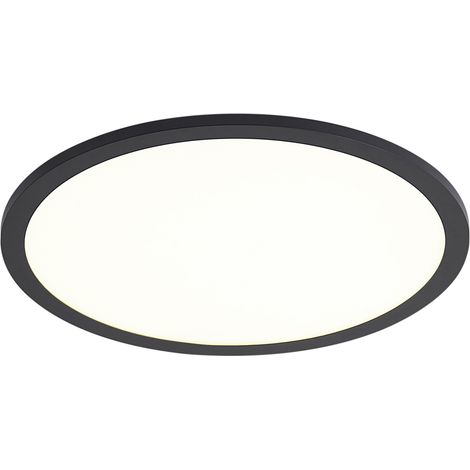 QAZQA Panneau LED intelligent noir 40 cm avec LED à intensité